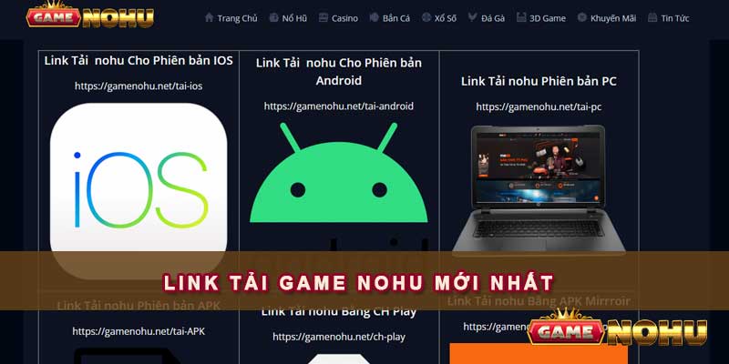 Link tải game Nohu mới nhất 