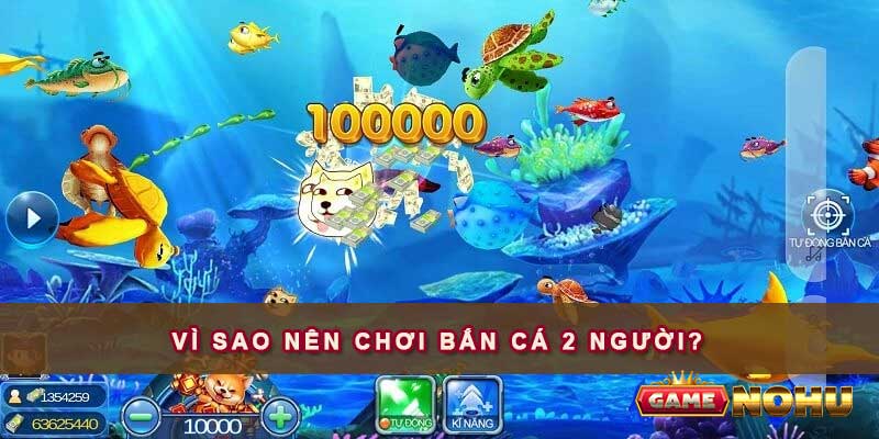 Vì sao nên chơi bắn cá 2 người tại cổng game nohu